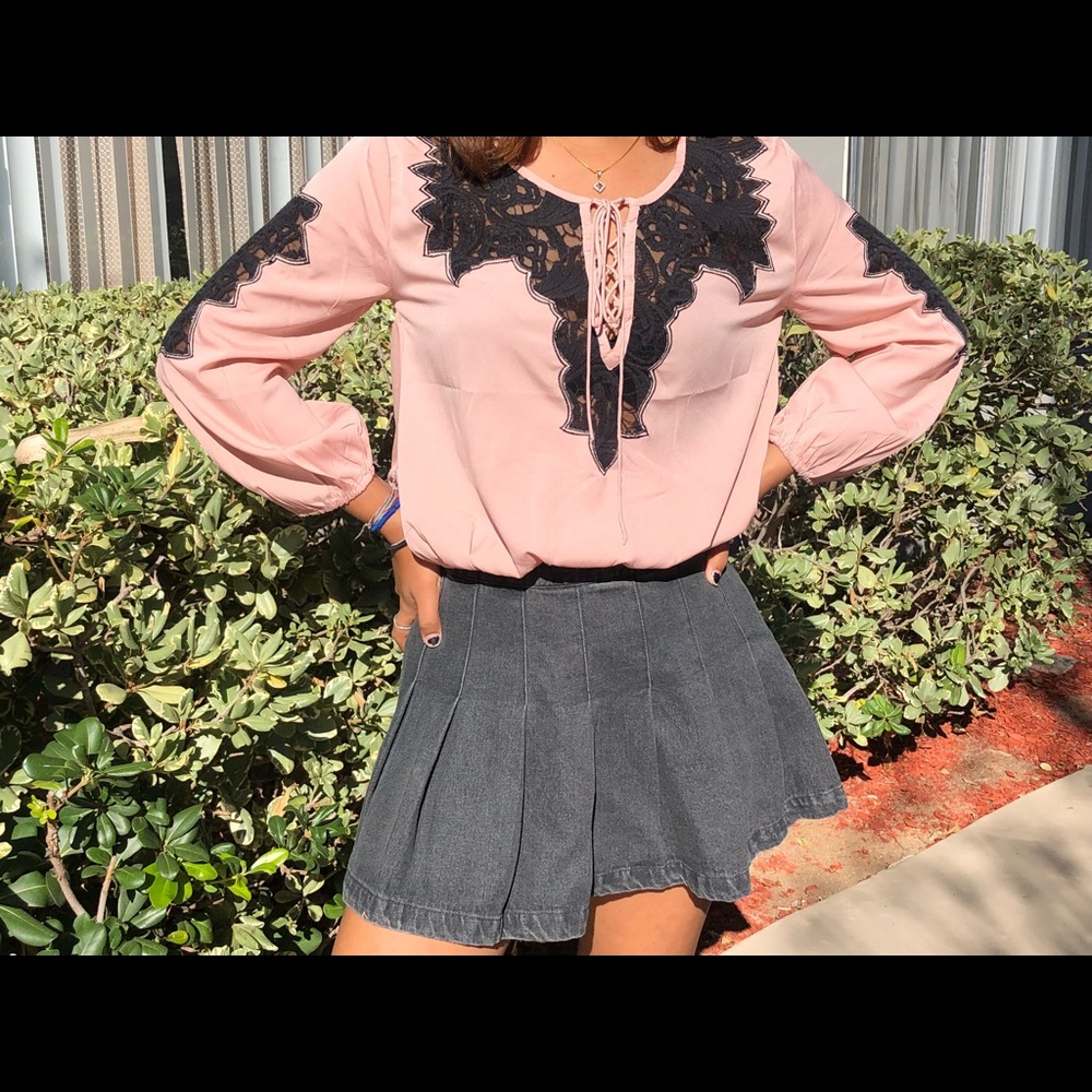 Rose colored blouse